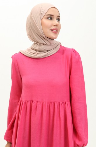Gerafftes Kleid 1881-01 Rosa 1881-01