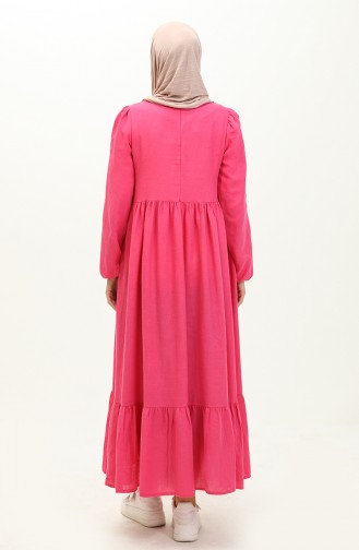 Gerafftes Kleid 1881-01 Rosa 1881-01
