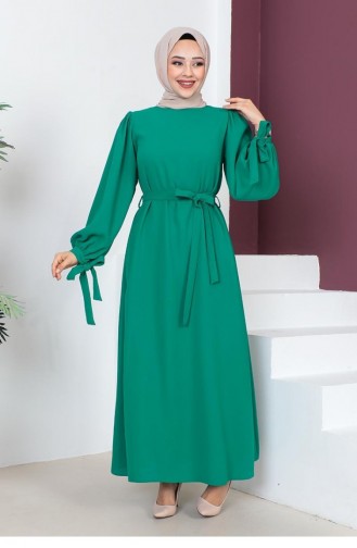 Grün Hijab Kleider 0048MP.YSL