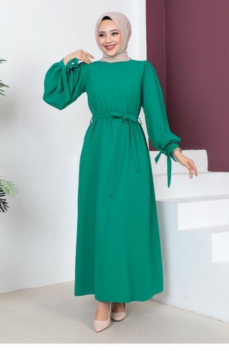 Grün Hijab Kleider 0048MP.YSL