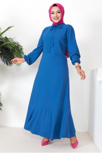 Indigo Hijab Dress 0294SGS.ING
