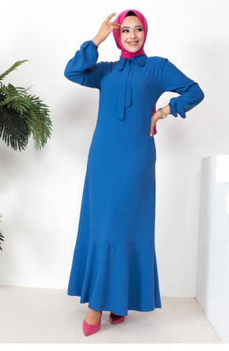 Indigo Hijab Dress 0294SGS.ING