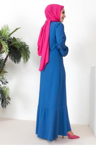 Indigo Hijab Dress 0294SGS.ING