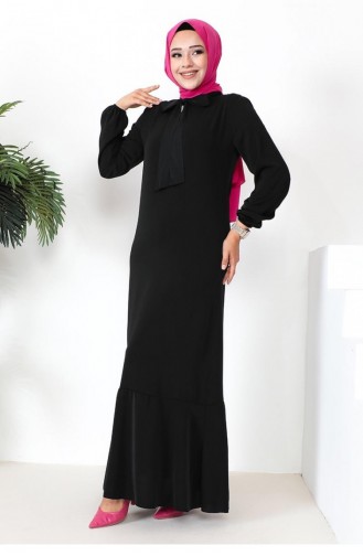 Tesettür Model Elbise Siyah