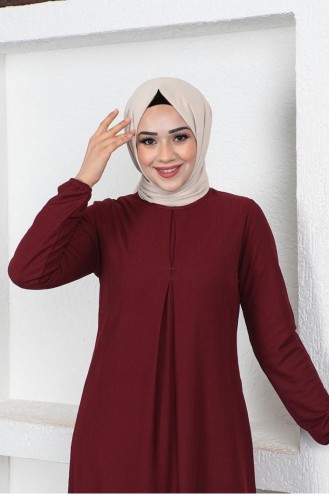 Robe Hijab Bordeaux 1827CVN.BRD