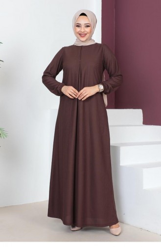 فستان عسلي داكن 1827CVN.KTB