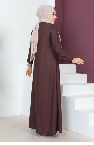 فستان عسلي داكن 1827CVN.KTB