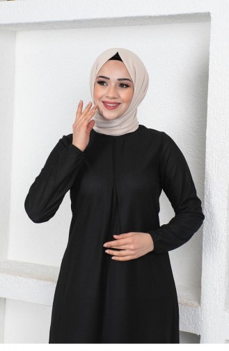 Black Hijab Dress 1827CVN.SYH