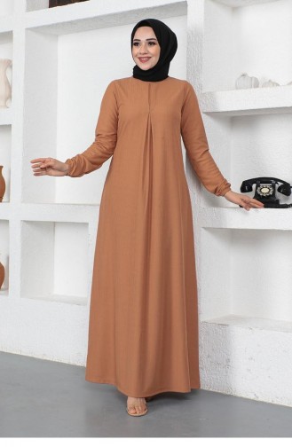 Tan Hijab Dress 1827CVN.TAB