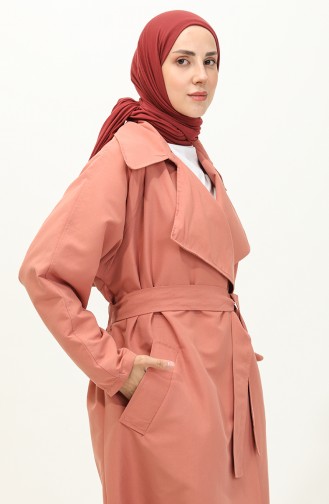 Pink Trench Coats Models 24Y9030-01