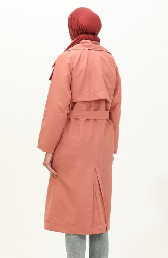 Belted Trench Coat 24y9030-01 Pink 24Y9030-01