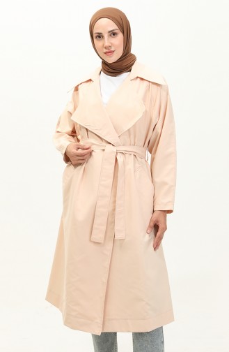 Trench-coat à Ceinture 24Y9030-02 Beige 24Y9030-02