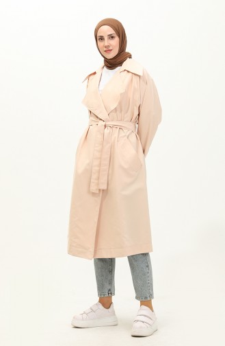 Belted Trench Coat 24y9030-02 Beige 24Y9030-02