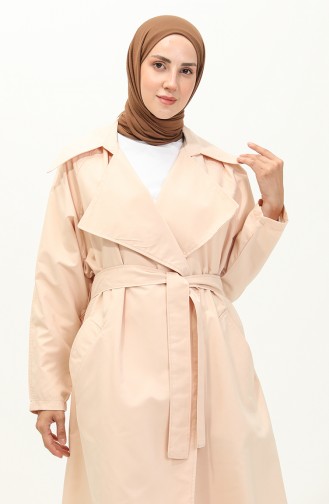 Trench-coat à Ceinture 24Y9030-02 Beige 24Y9030-02