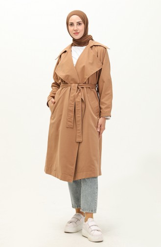 Trench-coat à Ceinture 24Y9030-03 Vison 24Y9030-03