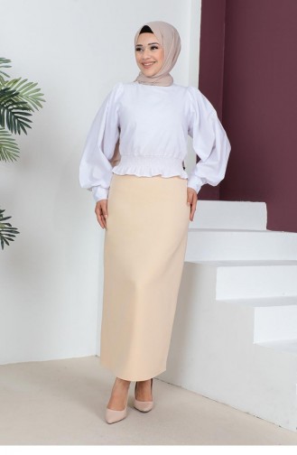 Beige Skirt 5051NRS.BEJ
