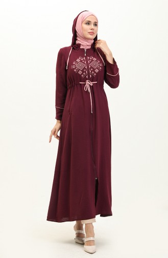 Plum Abaya 14171