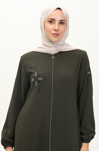 Khaki Abaya 6128-06