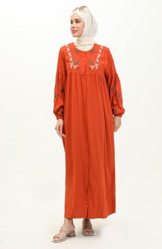 Orange Abaya 24Y8925-07