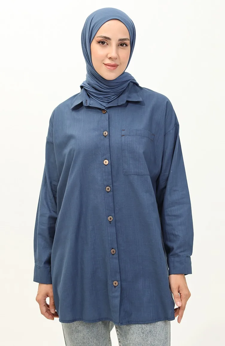 Salaş Tunik 4403-03 İndigo 4403-03