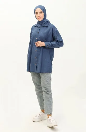 Salaş Tunik 4403-03 İndigo 4403-03