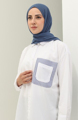 Chemise Tunique 4430-01 Blanc 4430-01