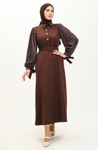 Brown Abaya 14576
