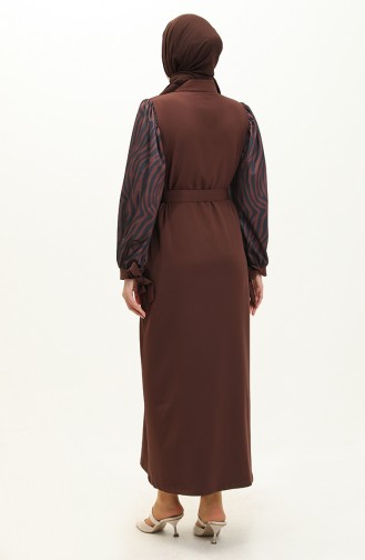 Brown Abaya 14576