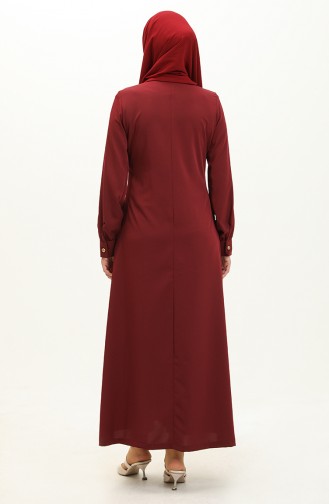 Claret red Abaya 14626