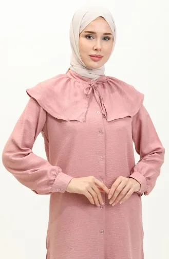 Ensemble Tunique Pantalon 0206-02 Rose Pâle 0206-02