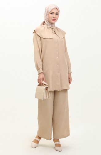 Ensemble Tunique Pantalon 0206-04 Beige 0206-04