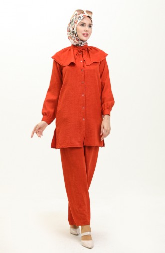 Two Piece Suit 0206-06 Brick Red 0206-06