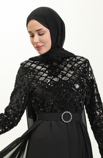 Habillé Hijab Noir 14622