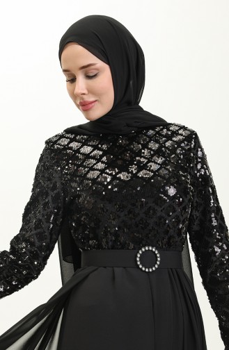 Black İslamitische Avondjurk 14622