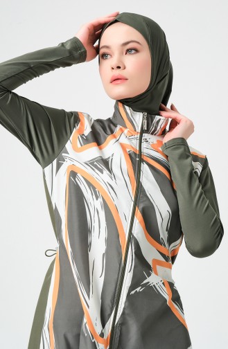 Khaki Swimsuit Hijab 23434-01