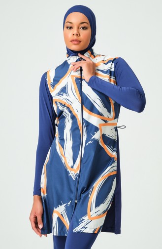 Indigo Swimsuit Hijab 23434-02