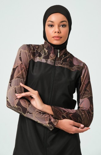 Black Swimsuit Hijab 23512-02