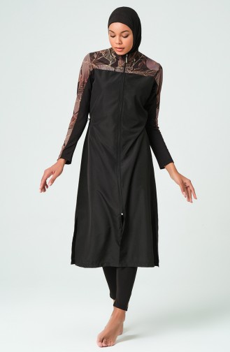 Hijab-Badeanzug 23512-02 Schwarz 23512-02