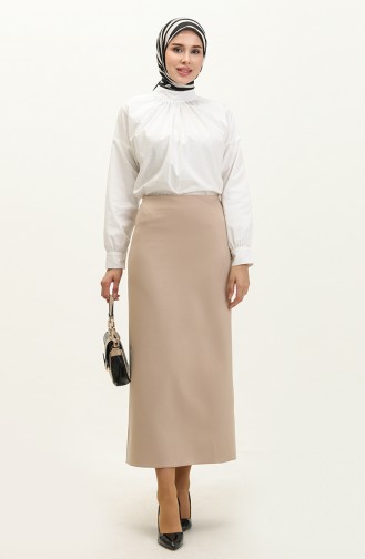 Pencil Skirt 2022190etk-01 Beige 102022190ETK-01