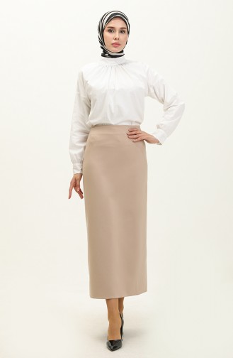 Pencil Skirt 2022190etk-01 Beige 102022190ETK-01