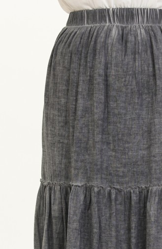 Şile Fabric Lace Skirt 00016-04 Gray 00016-04