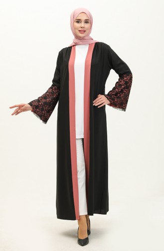 Beige-Rose Abayas 14178