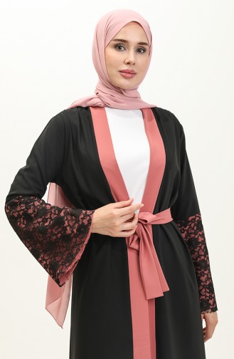 Beige-Rose Abayas 14178