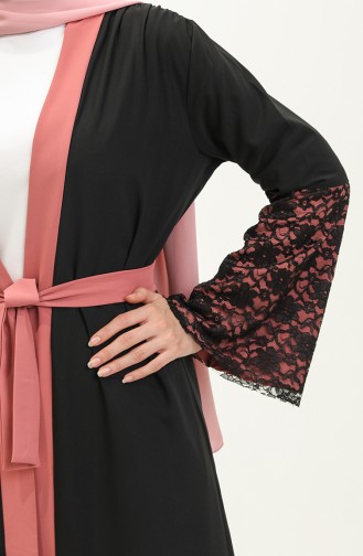 Beige-Rose Abayas 14178