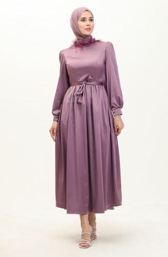 Violet Hijab Evening Dress 14586