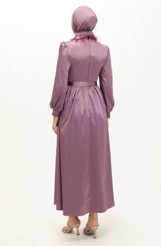 Violet Hijab Evening Dress 14586