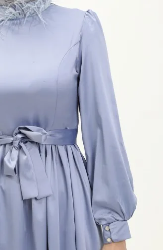 Blau Hijab-Abendkleider 14589