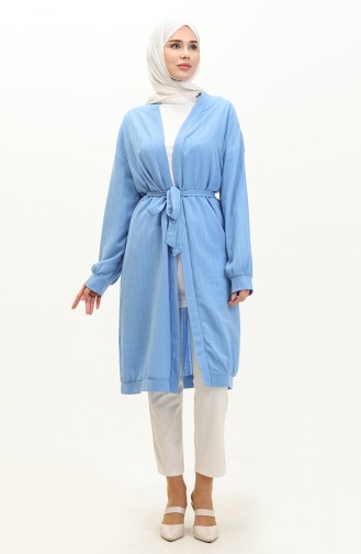 Belted Kimono Tunic 4059-02 Blue 4059-02