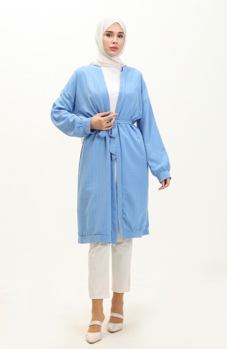 Belted Kimono Tunic 4059-02 Blue 4059-02