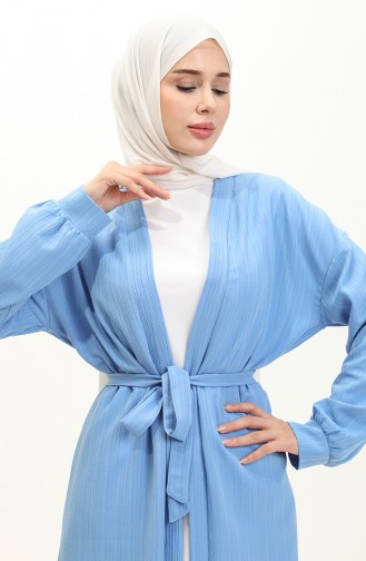 Belted Kimono Tunic 4059-02 Blue 4059-02